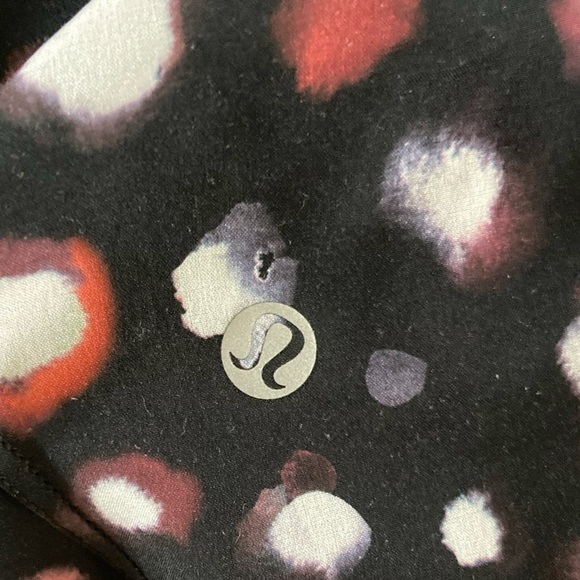 Lululemon Court Rival High Rise Skirt Haze Dot Inverse Orange Multi Skort - Picture 10 of 15